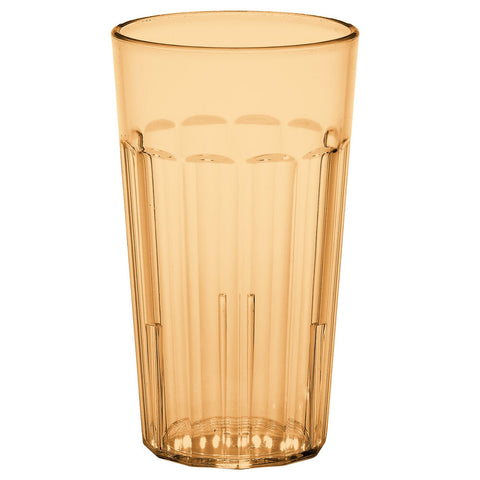 Cambro NT12153 Newport 12.6 oz. Amber Customizable SAN Plastic Tumbler