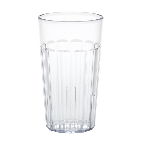 Cambro NT14152 Newport 14 oz Clear Fluted SAN Plastic Tumbler