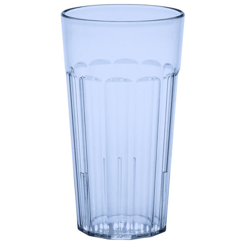 Cambro NT16401 Newport 16.4 oz. Slate Blue SAN Plastic Fluted Tumbler