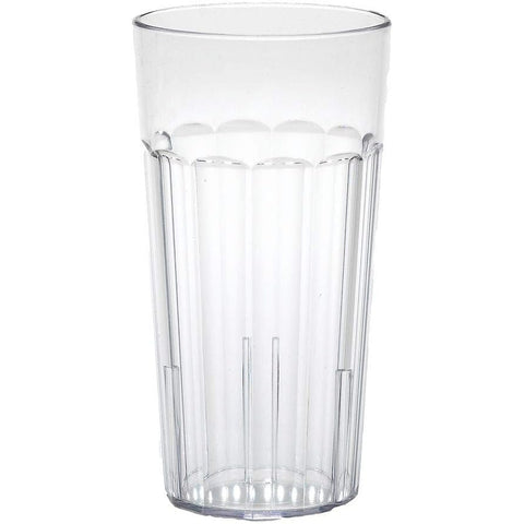 Cambro NT20152 Newport Clear 22 oz. Fluted Plastic Tumbler