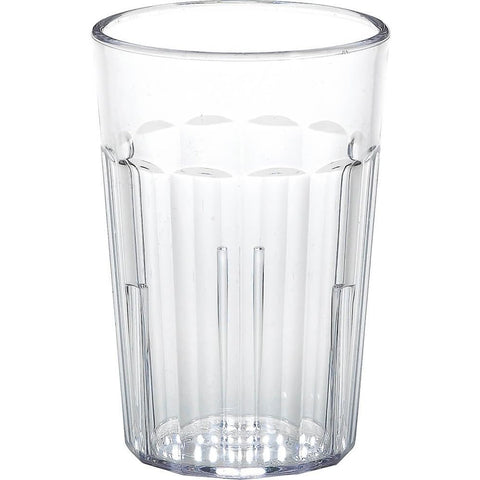 Cambro NT5152 Clear Newport 6.4 oz Fluted SAN Plastic Tumbler