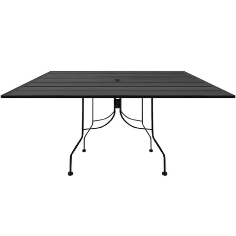 Oak Street Manufacturing OB3048-STD 30"x48" Rectangular Boardwalk Indoor/Outdoor Table with Umbrella Hole