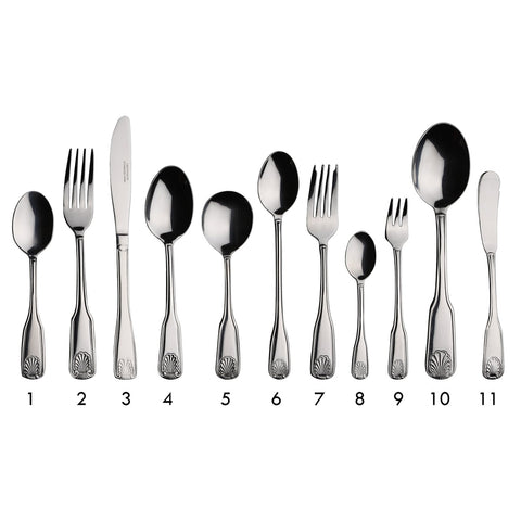 Libertyware OCN5 Oceans Bouillon Spoon - 6-1/8" Extra Heavy 18/0 Stainless Steel