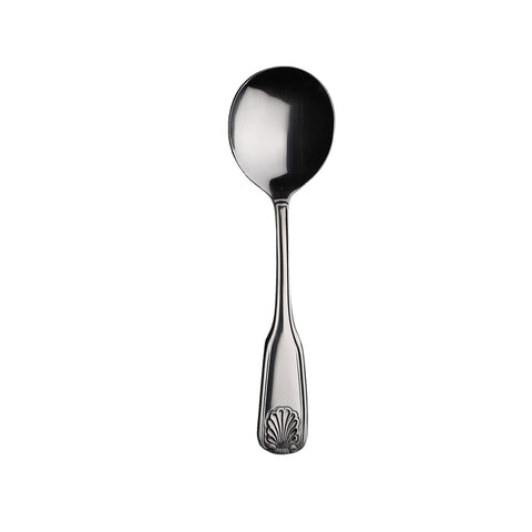 Libertyware OCN5 Oceans Bouillon Spoon, 18/0 Stainless Steel, Mirror Polish, 2.5mm Thick