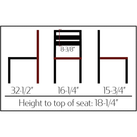 Oak Street Manufacturing OD-CM-6079 Boardwalk Outdoor Stackable Steel Side Chair