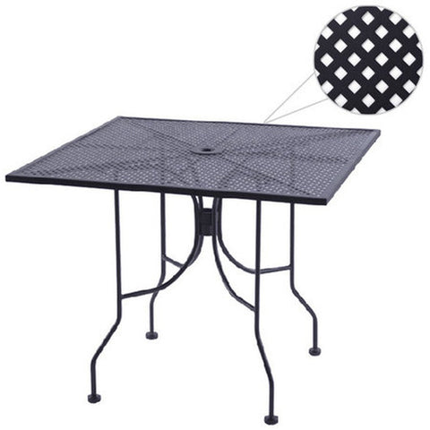 Oak Street Manufacturing OD3048-STD Diamondback 30" x 48" Rectangular Outdoor Steel Mesh Table