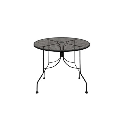 Oak Street Manufacturing OD30R-STD 30" Round Punched Steel Mesh Outdoor Restaurant Table