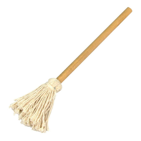 Winco OM-13 13-Inch Oil Mop Basting Brush with Wooden Handle