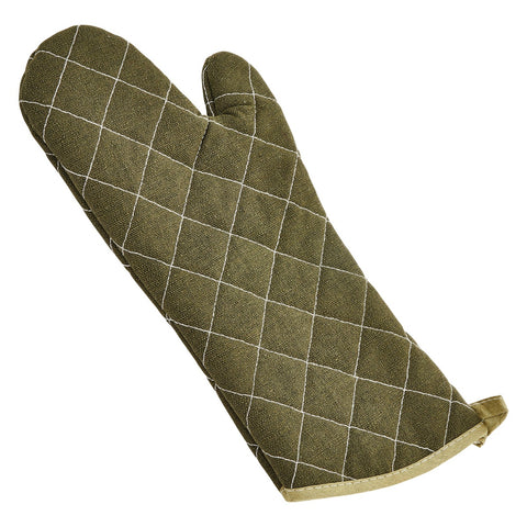 Winco OMF-15 Flame Resistant Cotton Oven Mitt, 15"