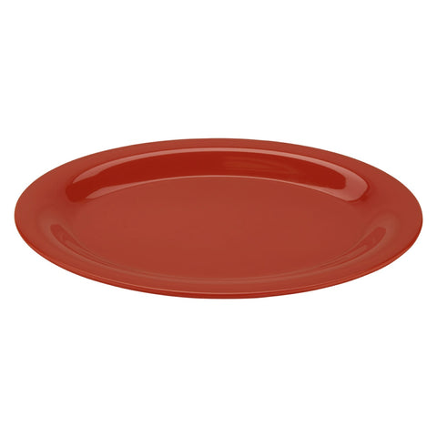 G.E.T. Enterprises OP-120-FG Diamond Mardi Gras 12" x 9" Rainforest Green Oval Melamine Platter