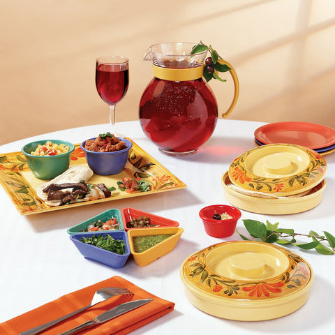 GET Enterprises OP-145-VN 14.75" x 10.5" Oval Venetian Melamine Platter