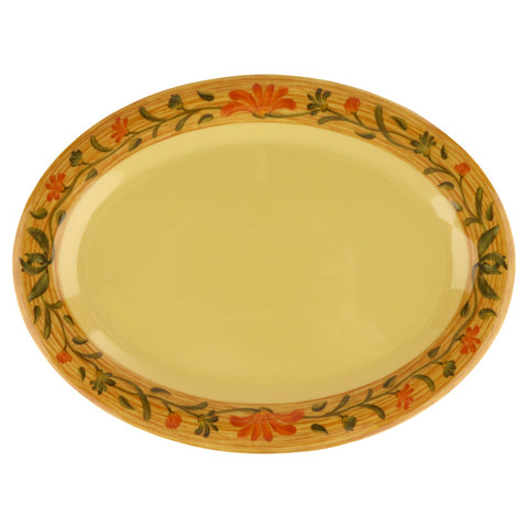 GET Enterprises OP-618-VN 18" x 13.5" Oval Venetian Melamine Platter