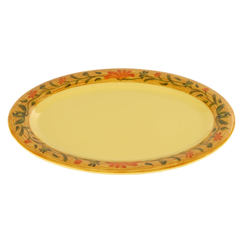 GET Enterprises OP-618-VN 18" x 13.5" Oval Venetian Melamine Platter