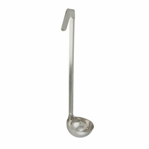 Libertyware OPL04 4 oz. One-Piece Stainless Steel Serving Ladle with Capacity Markings