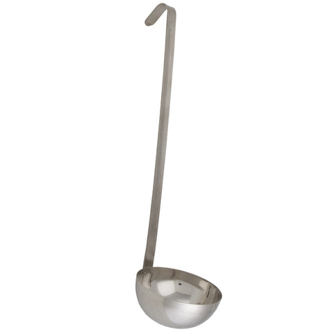 Libertyware OPL08 8 oz. One-Piece Stainless Steel Ladle with Capacity Markings