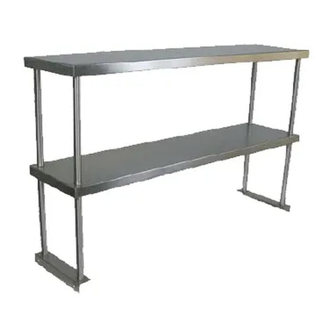 John Boos OS-ED-1272-X Double Economy Overshelf, 72"W x 12"D Stainless Steel