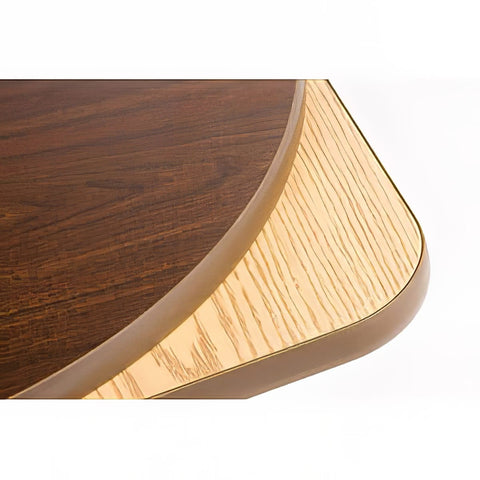 Oak Street Manufacturing OW3030 30" x 30" Square Reversible Melamine Table Top, Oak/Walnut