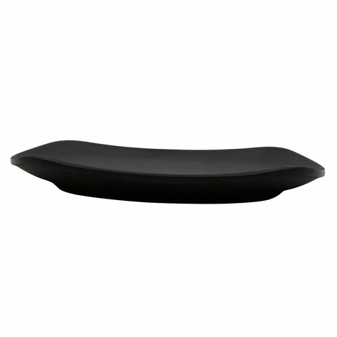 G.E.T. Enterprises P-1000-BK Nara 9-3/4" Black Matte Square Melamine Plate