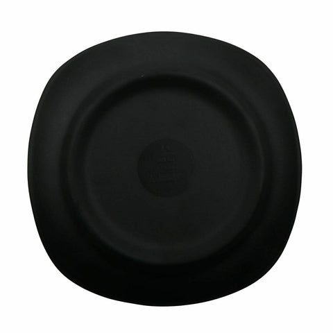 G.E.T. Enterprises P-1000-BK Nara 9-3/4" Black Matte Square Melamine Plate