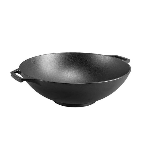 Lodge P14W3 14-Inch Seasoned Cast Iron Wok