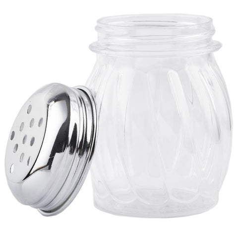 Tablecraft Products P260 6 oz Cheese Shaker with Perforated Chrome-Plated Top