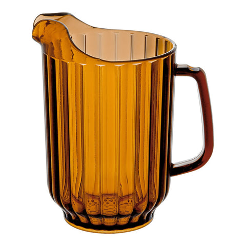 Cambro P600CW153 Camwear 60 oz. Amber Polycarbonate Pitcher