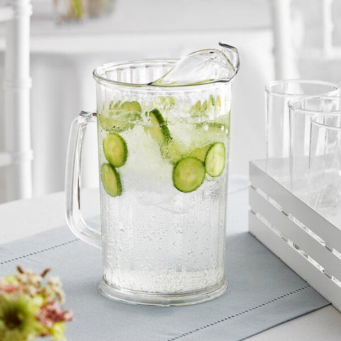 Cambro P60CW135 Camwear 60 oz. Clear Customizable Polycarbonate Pitcher