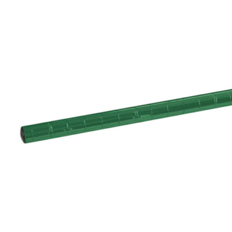 Enhanced Wire Shelving P86EG 86" Green Epoxy Coated Shelving Post with Plastic Cap and Metal Foot
