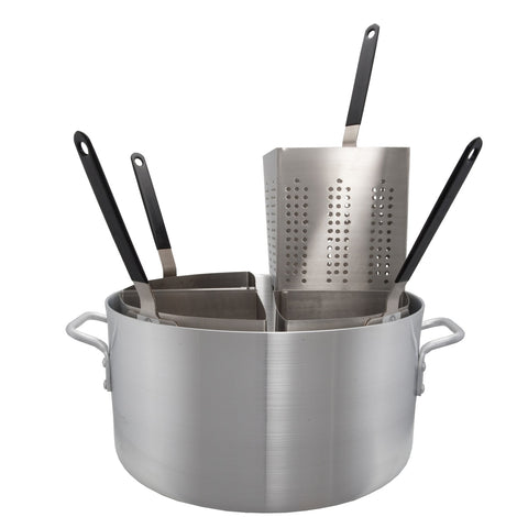 Libertyware PASTA04 Four Section Aluminum Pasta Cooker, 20 Qt., 5-Piece Set