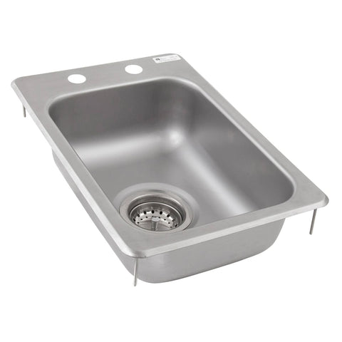 John Boos PB-DISINK101405-X Pro-Bowl 1-Compartment 10" x 14" Drop-In Sink with Drain