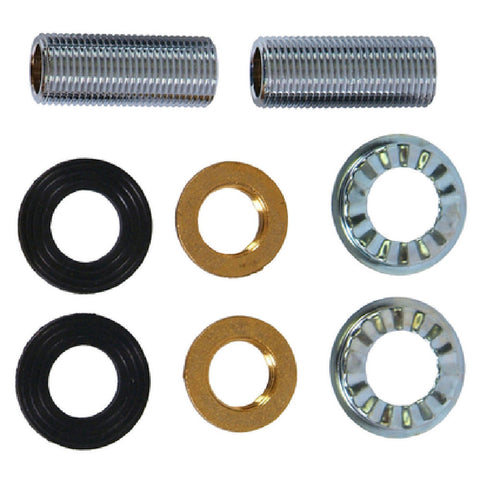 John Boos PB-DMMK Deck Mount Faucet Mounting Kit with 1/2" Supply Nipples and Washers
