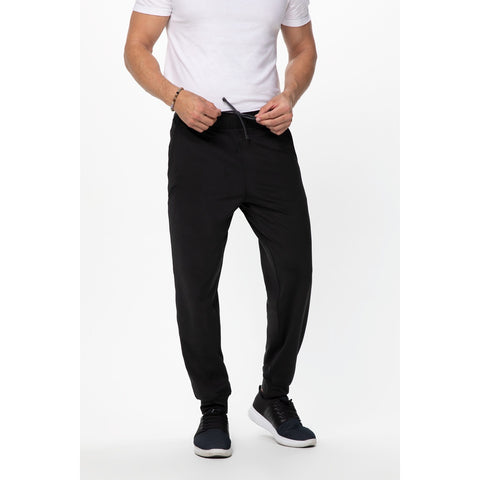 Chef Works PBE02-BLK-XL Jogger 2.0 Chef Pants - Black, XL