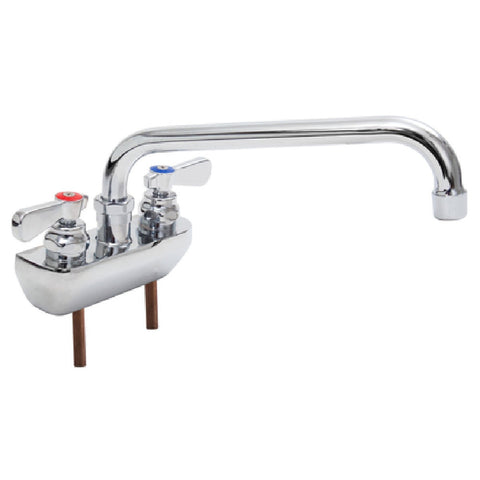 John Boos PBF-4SM2-10LF-X 10" Swing Spout Heavy Duty Splash Mount Faucet