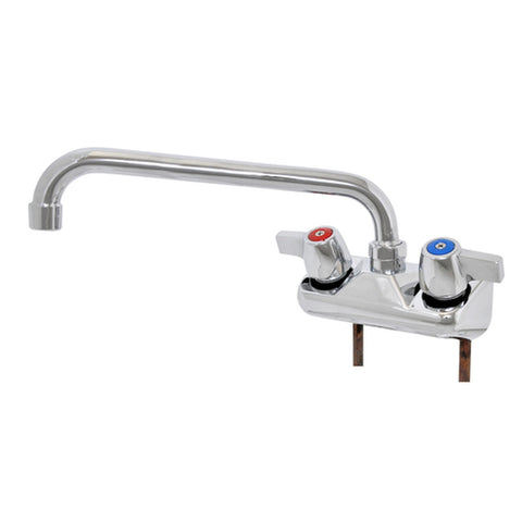 John Boos PBF-W2-10LF-X Economy Faucet, Backsplash Mount, 10-Inch Swing Spout