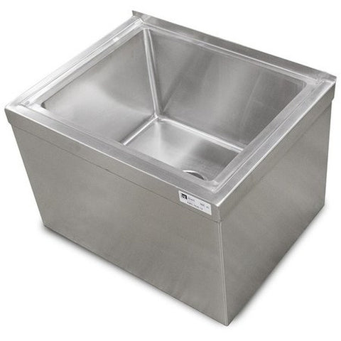 John Boos PBMS2424-12-X Stainless Steel Floor Mop Sink 24" x 24" x 12"