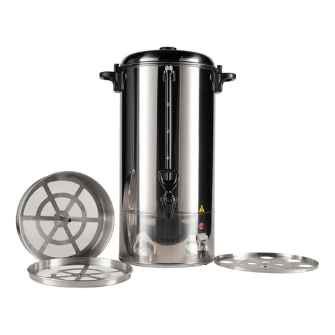 Boswell PC190C 100-Cup Stainless Steel Coffee Percolator Urn
