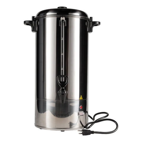 Boswell PC190C 100-Cup Stainless Steel Coffee Percolator Urn