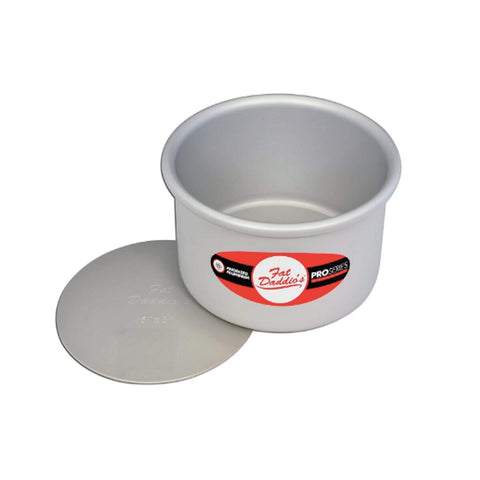 Fat Daddio's PCC-63 ProSeries 6" x 3" Round Anodized Aluminum Cheesecake Pan with Removable Bottom