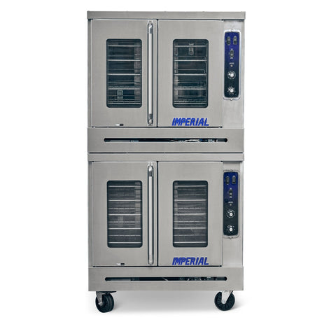 Imperial PCVDG-2 Double-Stack Gas Full Size Bakery Depth Convection Oven