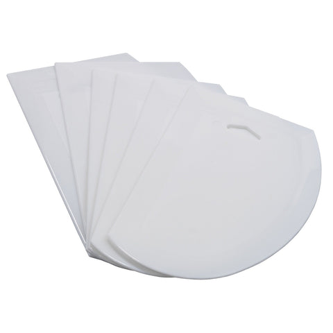 Winco PDS-7 Plastic Dough Scrapers, 7-1/2" x 4-3/4\" 6-Piece Pack