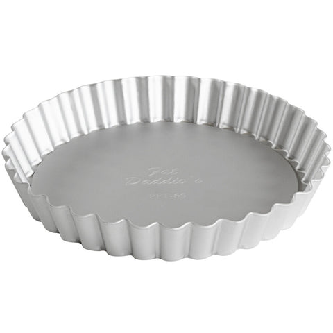 Fat Daddio's PFT-65 ProSeries 6.5" x 1" Round Fluted Tart/Quiche Pan with Removable Bottom