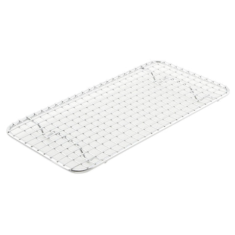 Winco PGW-510 Third-Size Chrome-Plated Wire Pan Grate / Cooling Rack, 5" x 10-1/2"