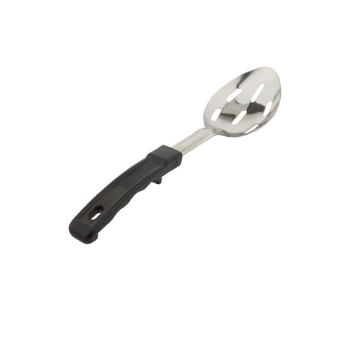 Libertyware PHS11S 11" Slotted Basting Spoon with Black Plastic Handle