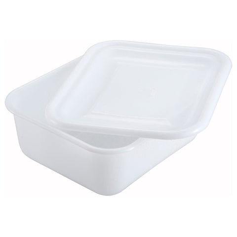 Winco PL-MB White Polypropylene Mini Bin Bus Tub