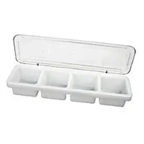 Thunder Group PLBC004P 4-Compartment Bar Caddy with Cover