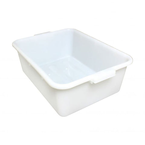 Thunder Group PLBT007W White HDPE Bus Tub, 20-1/2 x 15-1/2 x 7 Inch
