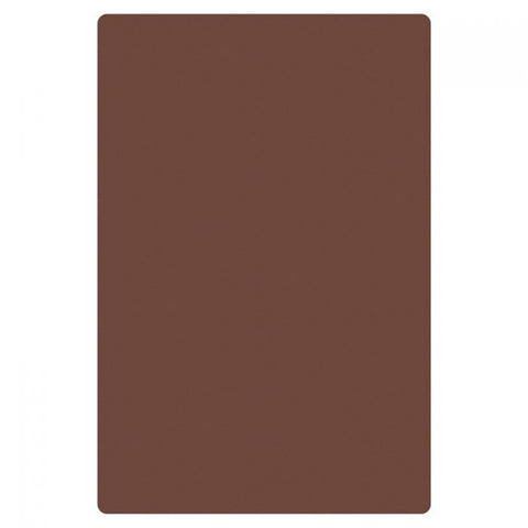 Thunder Group PLCB201505BR 20" x 15" x 1/2" Brown Polyethylene Cutting Board