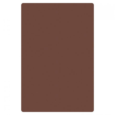 Thunder Group PLCB201505BR 20" x 15" x 1/2" Brown Polyethylene Cutting Board