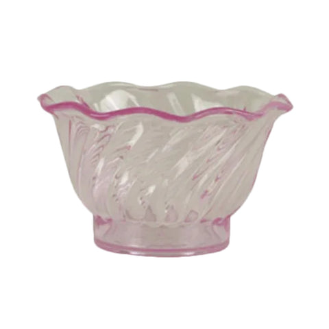 Thunder Group PLDS005P 5 Oz. Purple Swirl Tulip Dessert Dish