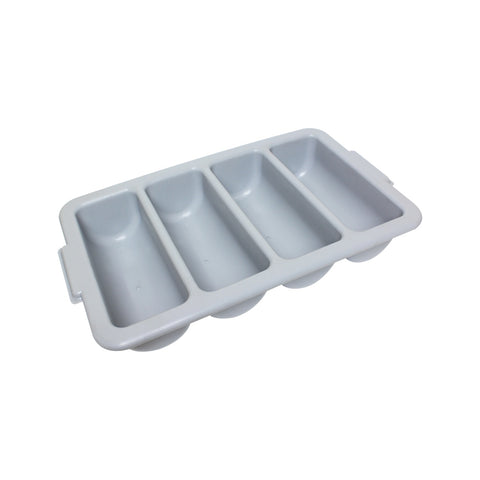 Thunder Group PLFCCB001 Four-Compartment Cutlery Box, Grey